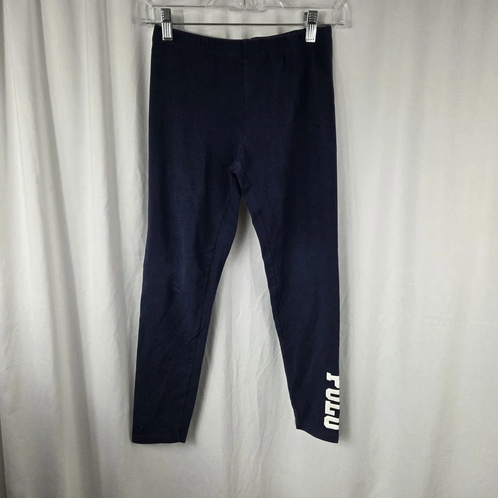 Polo Ralph Lauren Girls Size Large Elastic Waist Pull On Leggings Blue White